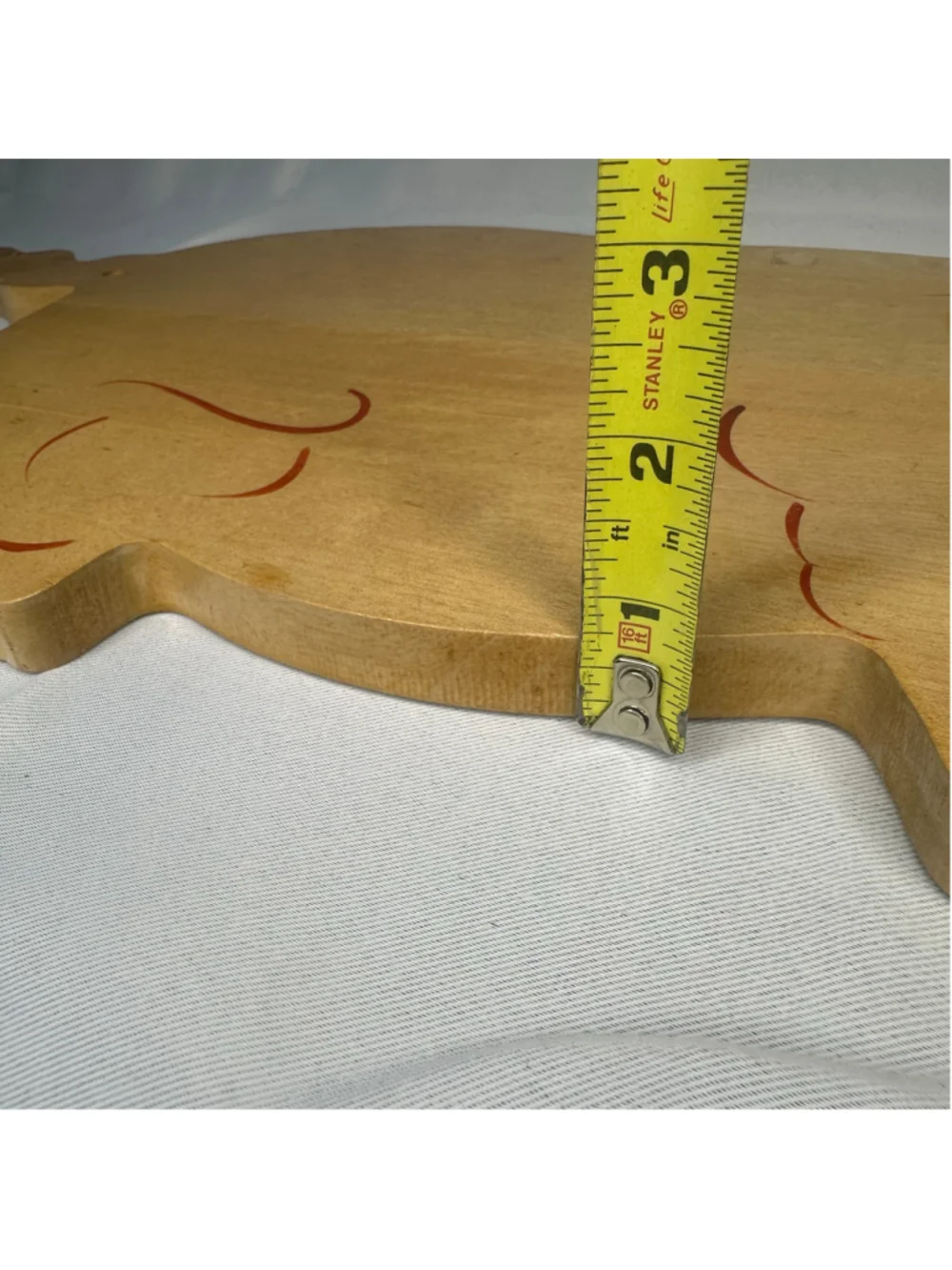 Vintage Rare Japanese Pig Shaped Wooden Cutting Board / Charcuterie Platter